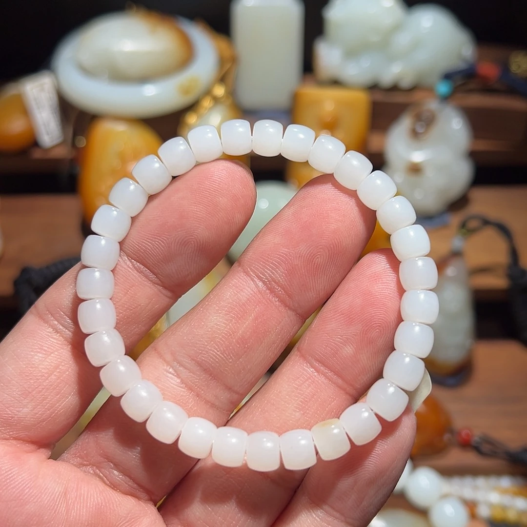 和田玉未镶嵌手串