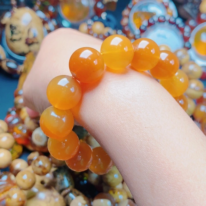 未镶嵌琥珀手链琥珀