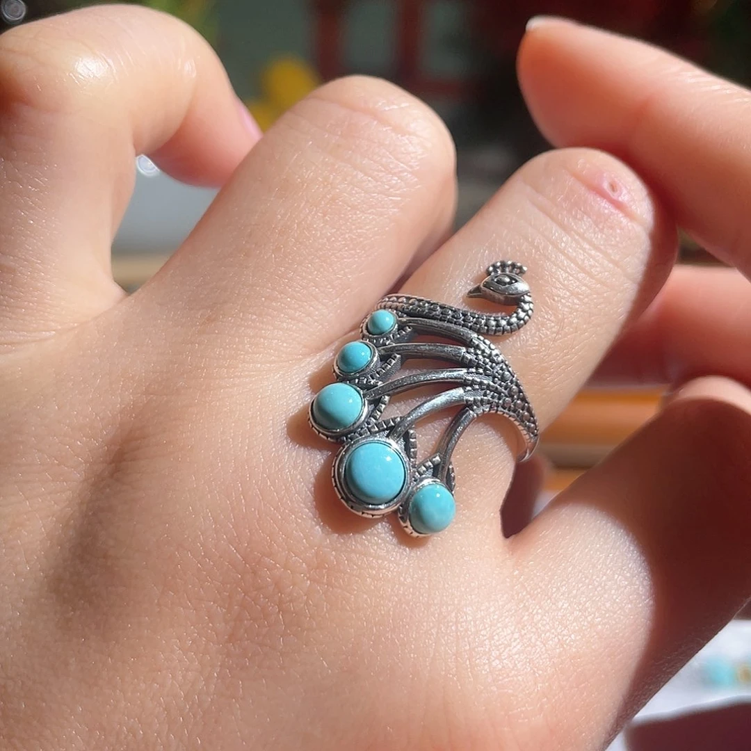 绿松石配饰银S925镶嵌