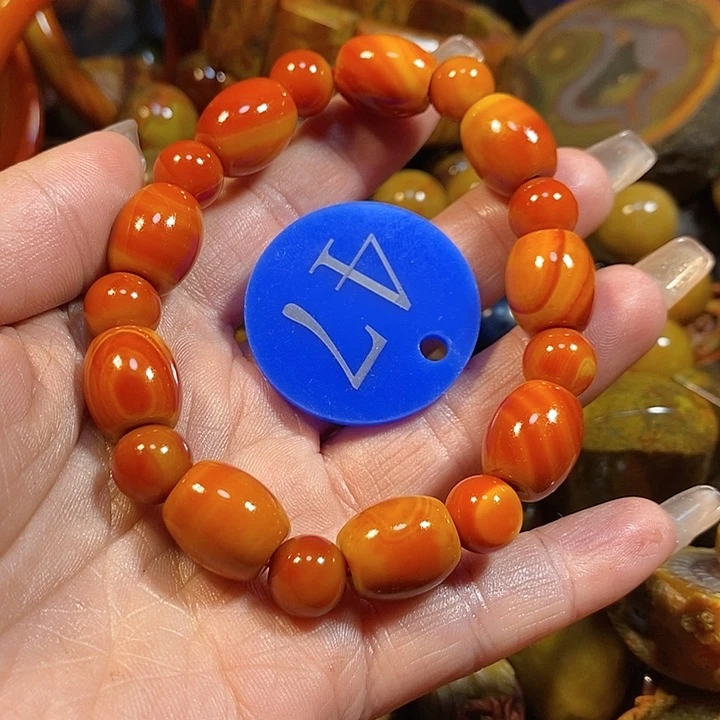 玛瑙/玉髓手链未镶嵌东*