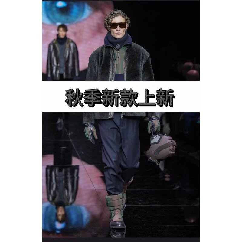 华彩渐变高织花纹毛衣秋冬男女同款休闲情侣宽松通穿毛衣【江】