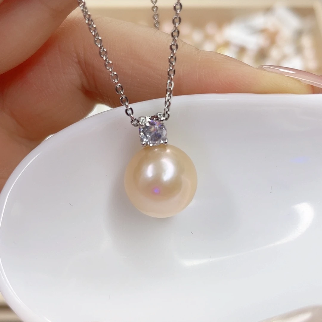 淡水珍珠未镶嵌吊坠(赠链)