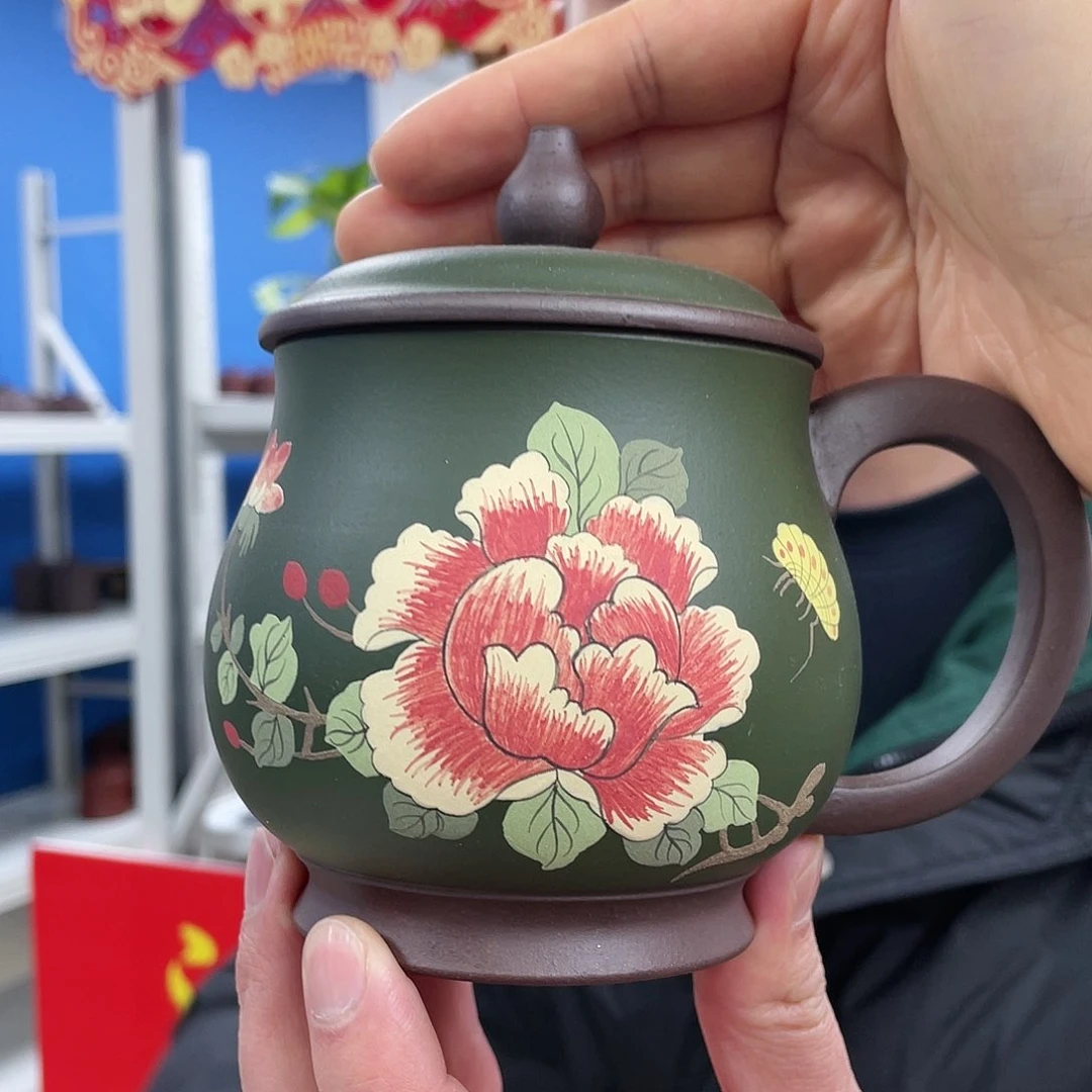 紫砂茶杯1111111111111111粉浆花