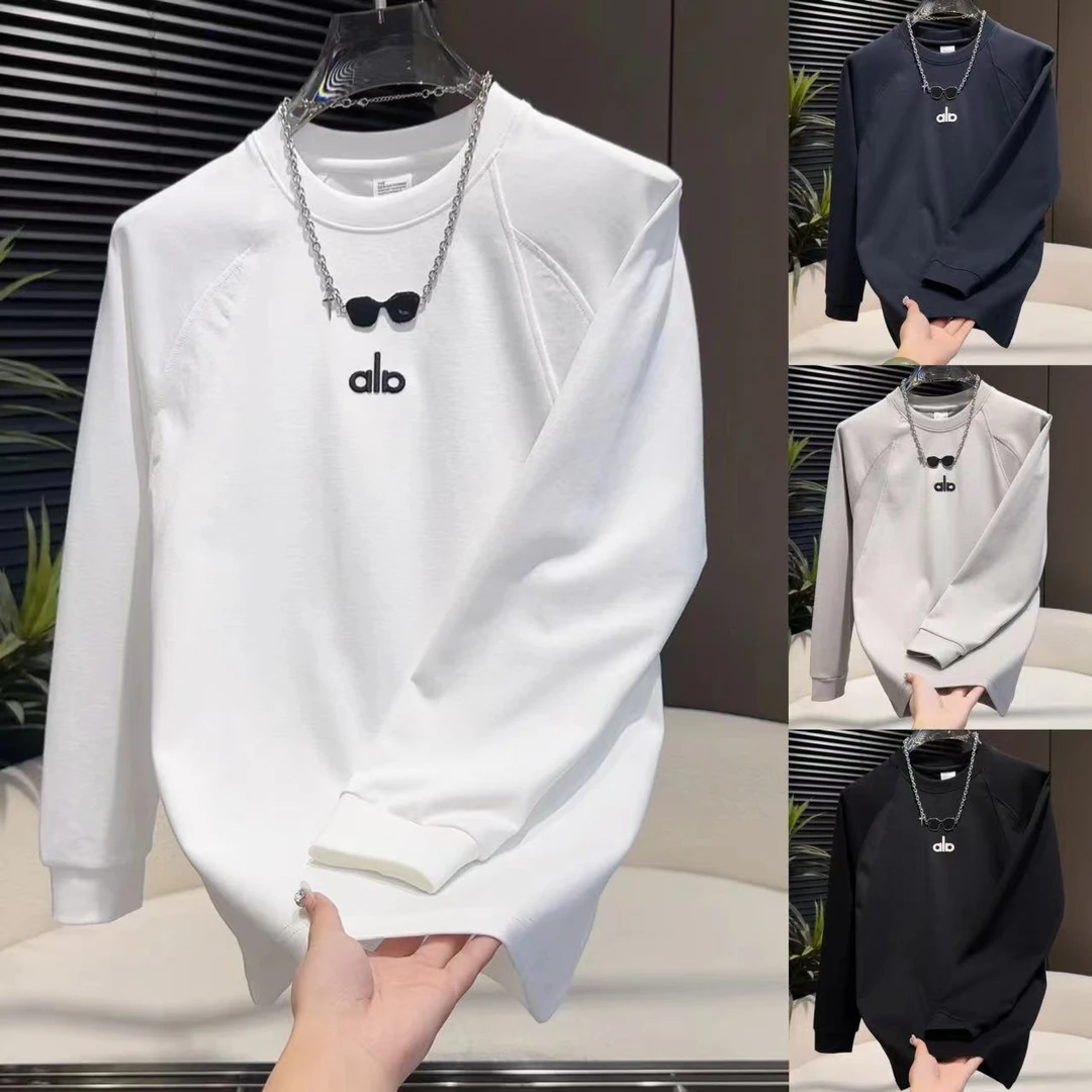 2025新款时尚简约舒适款圆领字母休闲卫衣5587