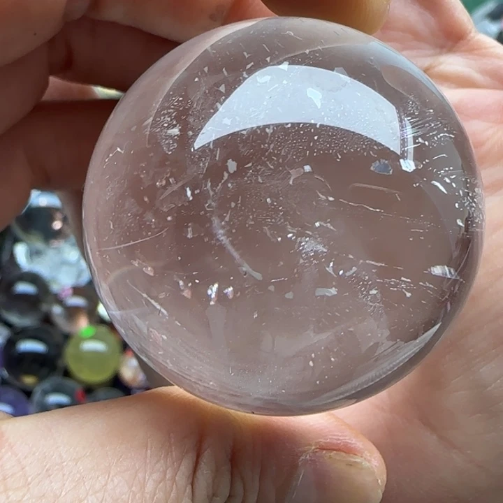 水晶未镶嵌珠宝半成品4.3厘米