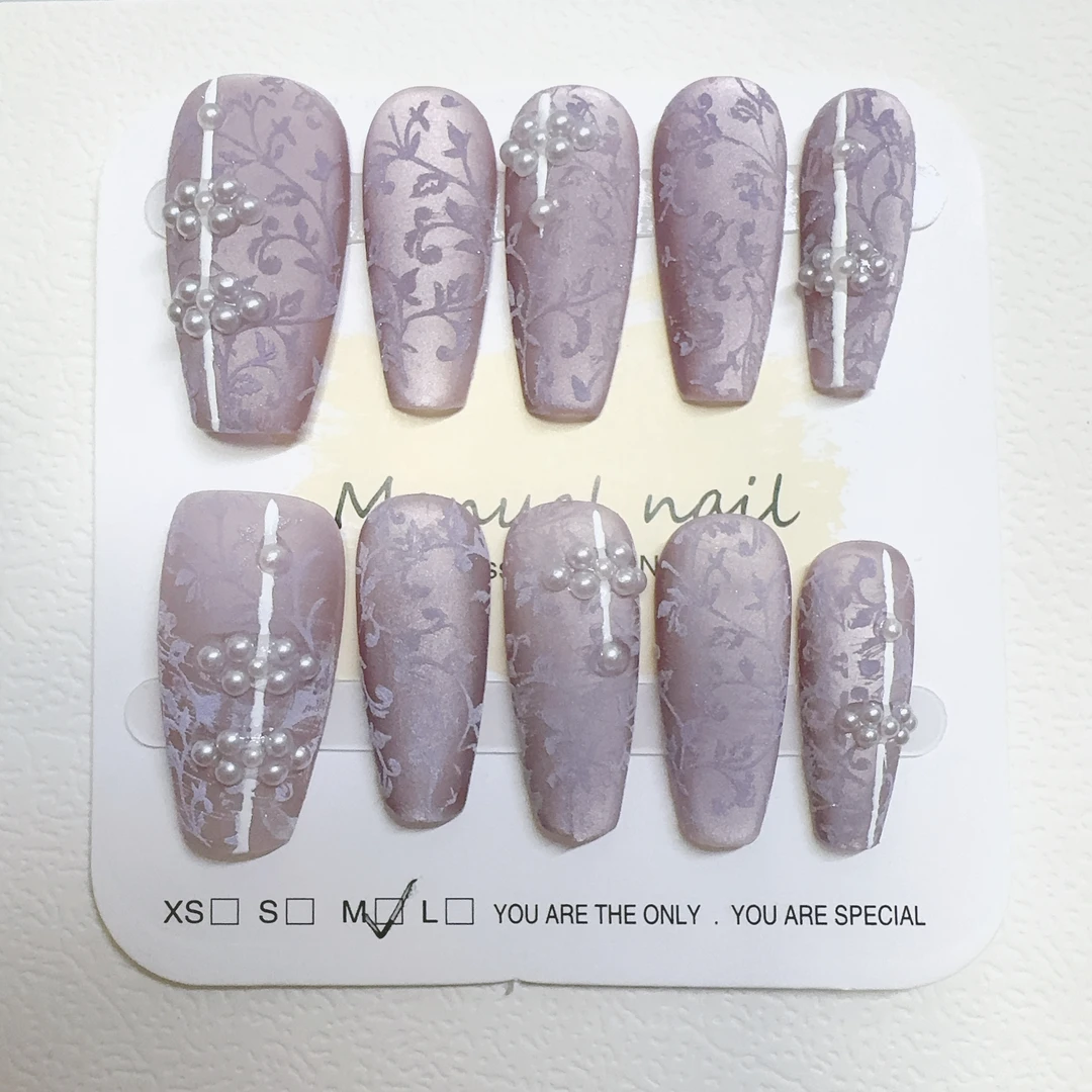 国风丝绒旗袍气质穿戴甲猫眼美甲显白可拆卸秋冬新年战甲禁欲系