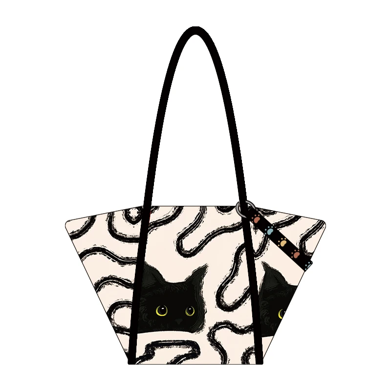 尼睿偷偷喜欢你元宝包小众设计感品质单肩包大容量通勤斜挎帆布包