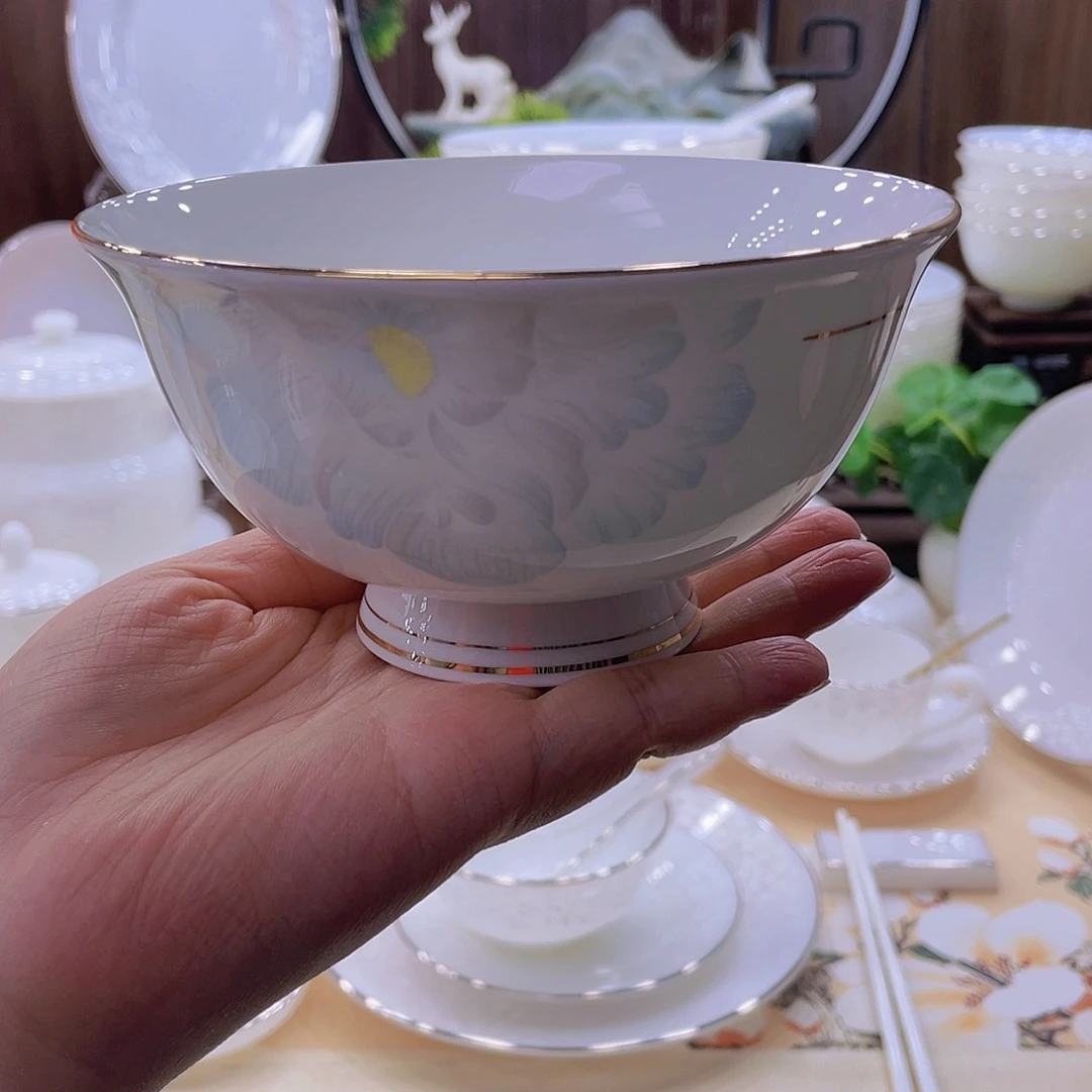 瓷邂逅骨瓷五寸米饭碗10个