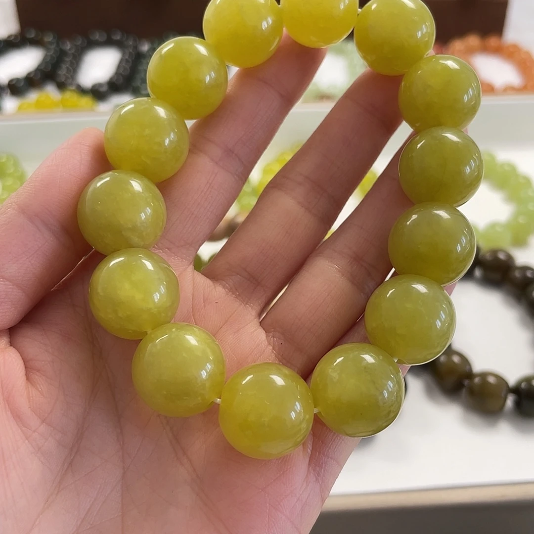 蛇纹石玉未镶嵌手链