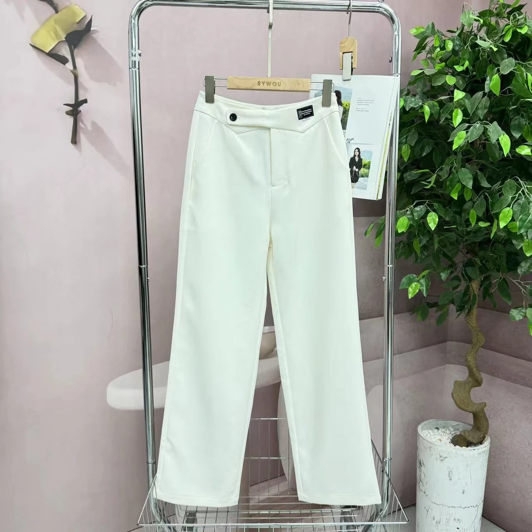 茜舞休闲裤2025时尚百搭纯色裤子【725510】