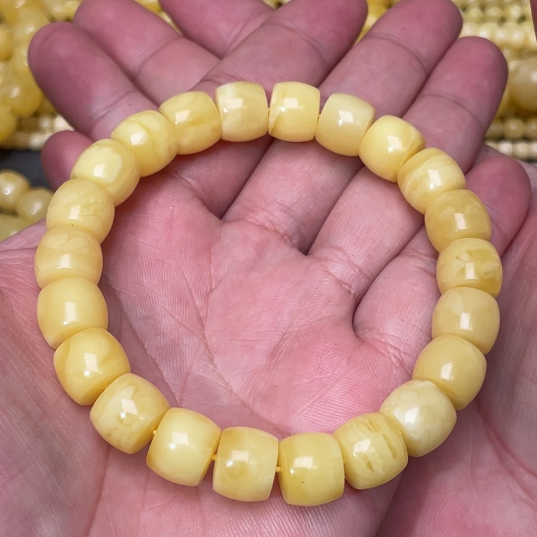蜜蜡裸石未镶嵌蜜蜡手串11.3mm