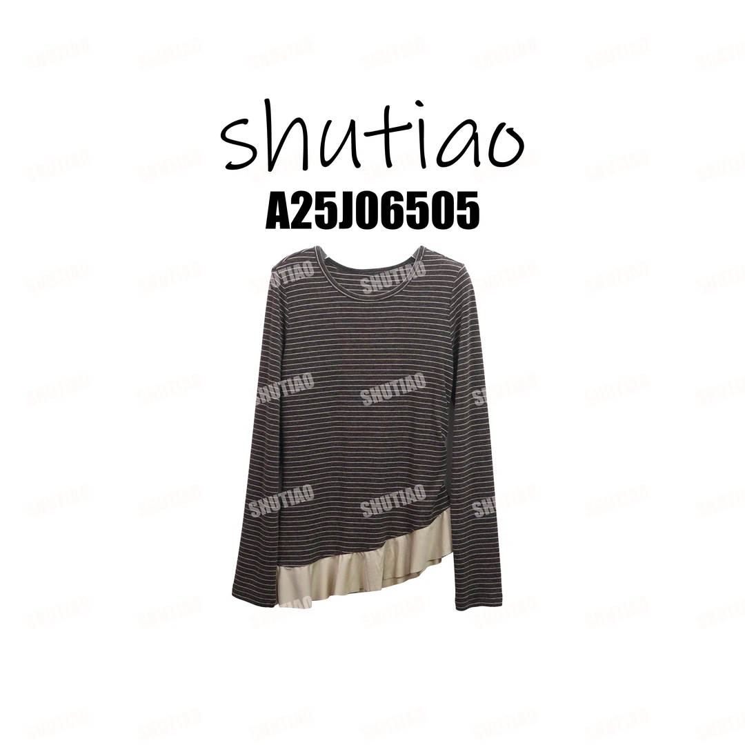 【SHUTIAO】2025秋冬：新款小众设计款T恤A25J06505