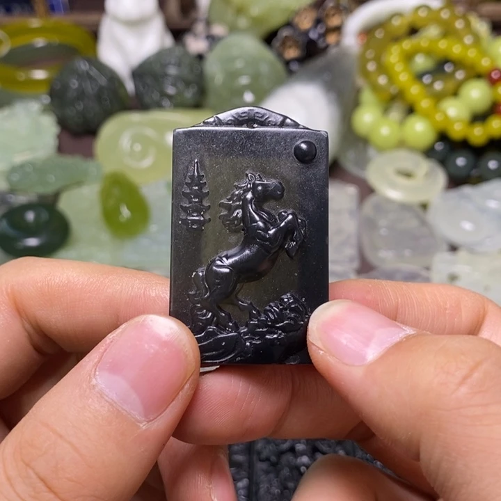 岫玉未镶嵌岫玉颈饰