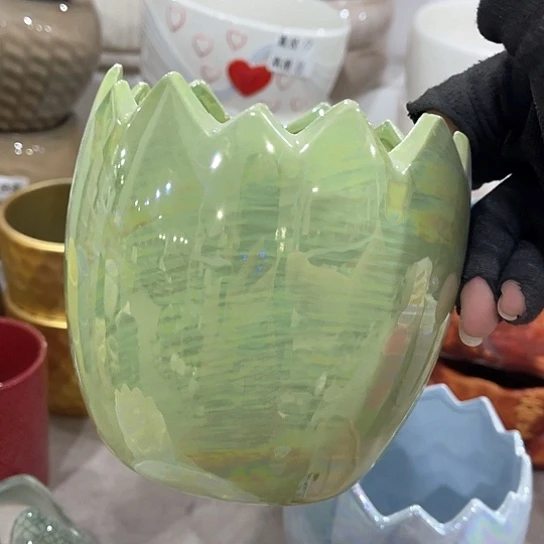 多肉绿植陶瓷花盆9.9包邮