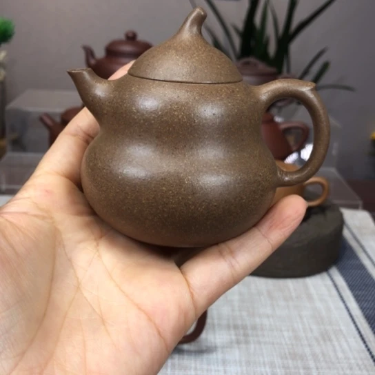 紫砂茶壶青降坡泥葫芦140cc