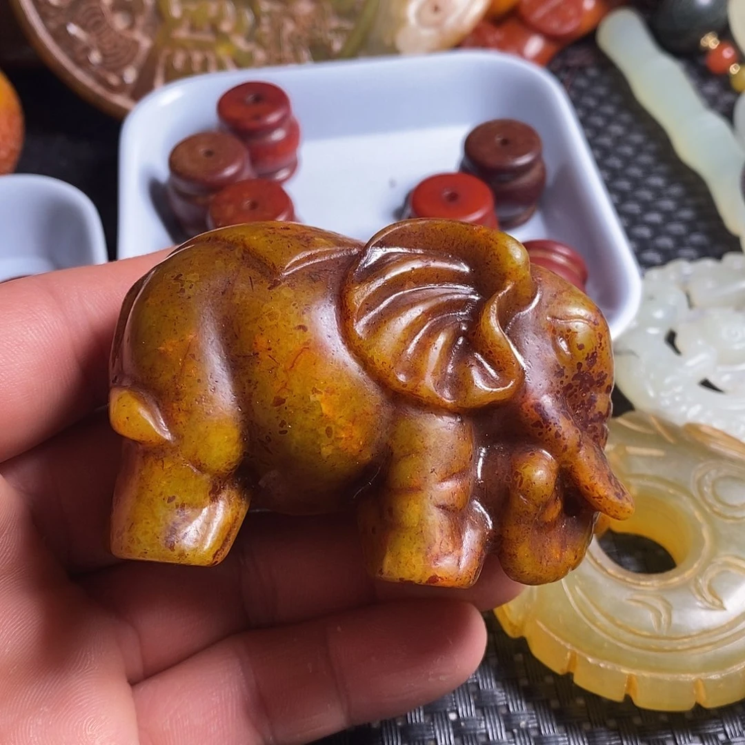 蛇纹石玉合金颈饰