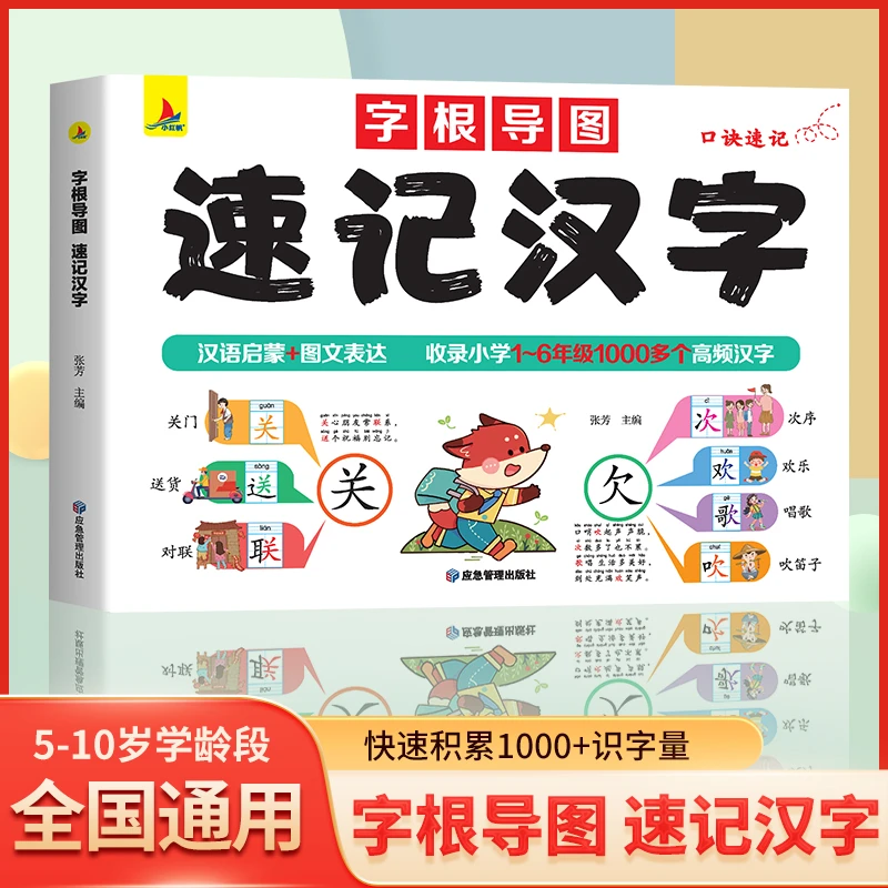 思维导图巧记汉字 小学生识字认知汉字偏旁部首结构组词字根导图3