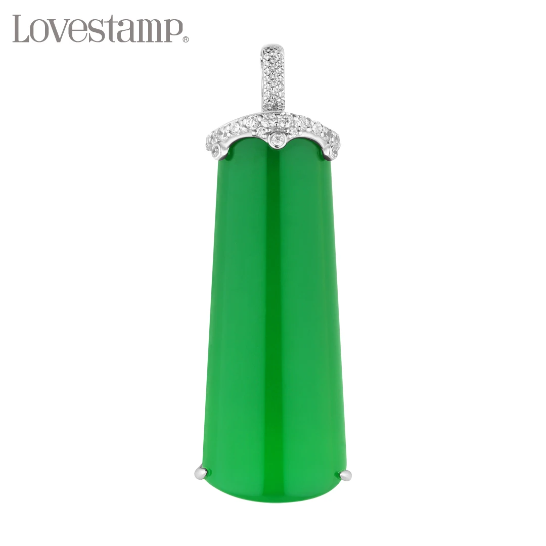 LOVESTAMP/爱登玉髓柱子无事牌吊坠LSP0203