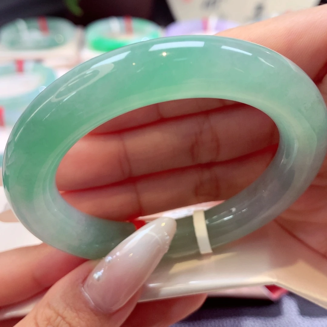 未镶嵌手镯翡翠圆条36号66