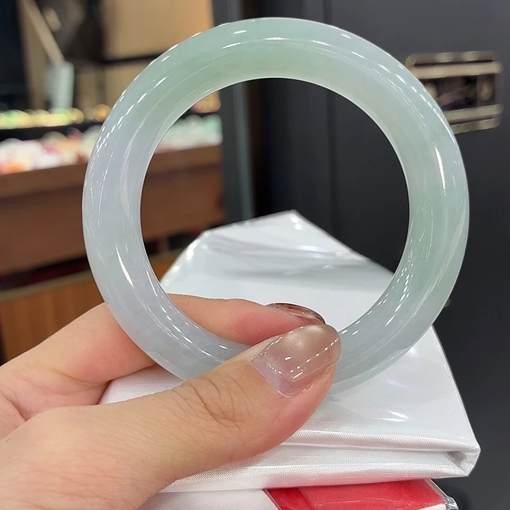 翡翠未镶嵌手镯54.2圈口