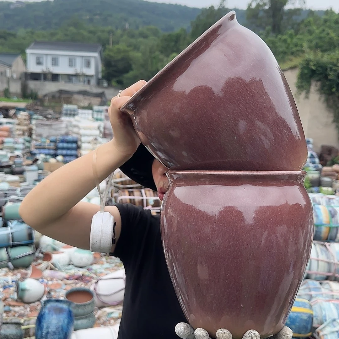 紫砂花盆王嫂花盆直播0619-b551高21口19