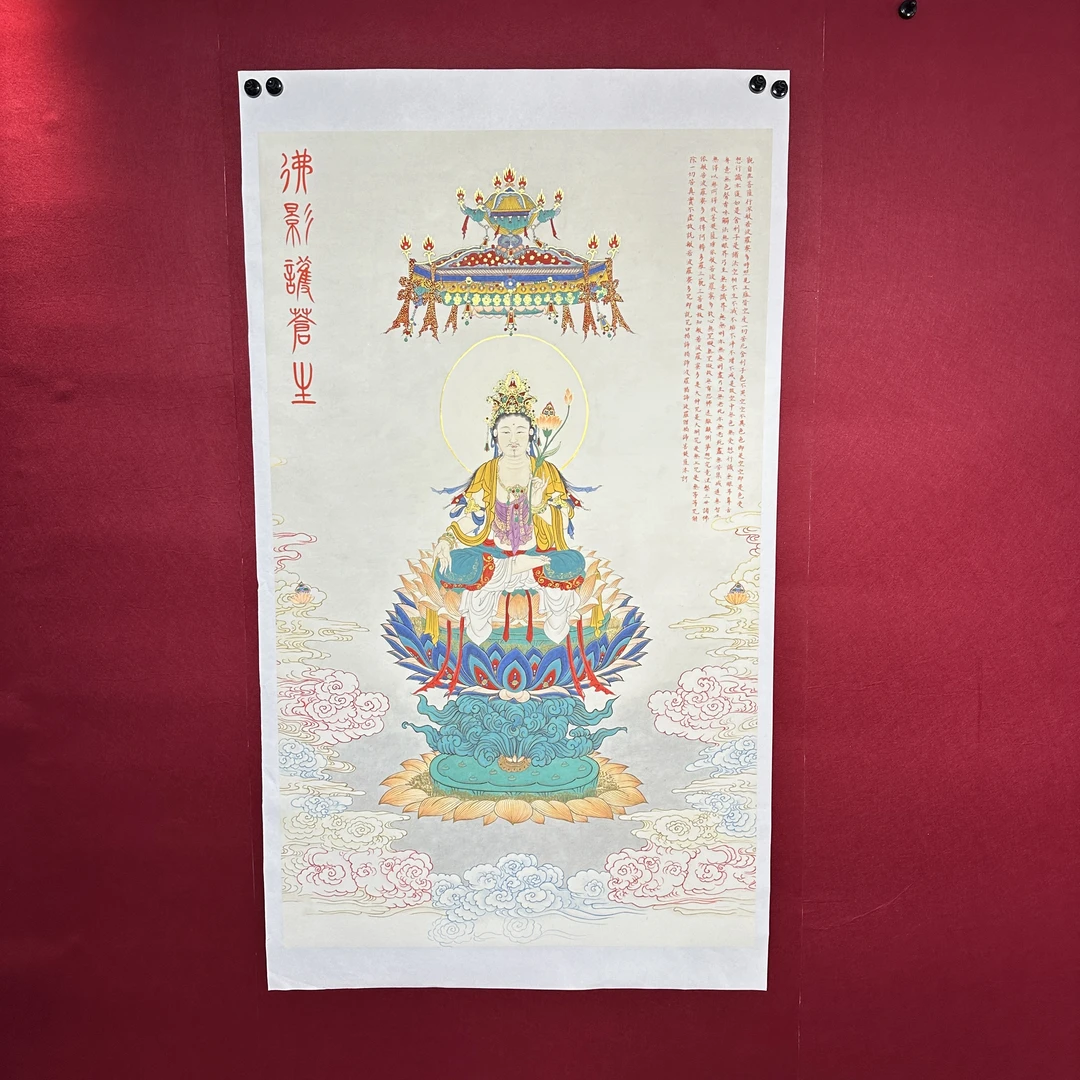 《佛影护苍生》-唐彩禅意