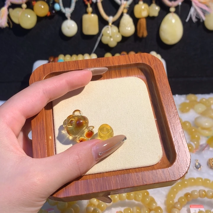 未镶嵌蜜蜡手链惜***蜜蜡手机挂件