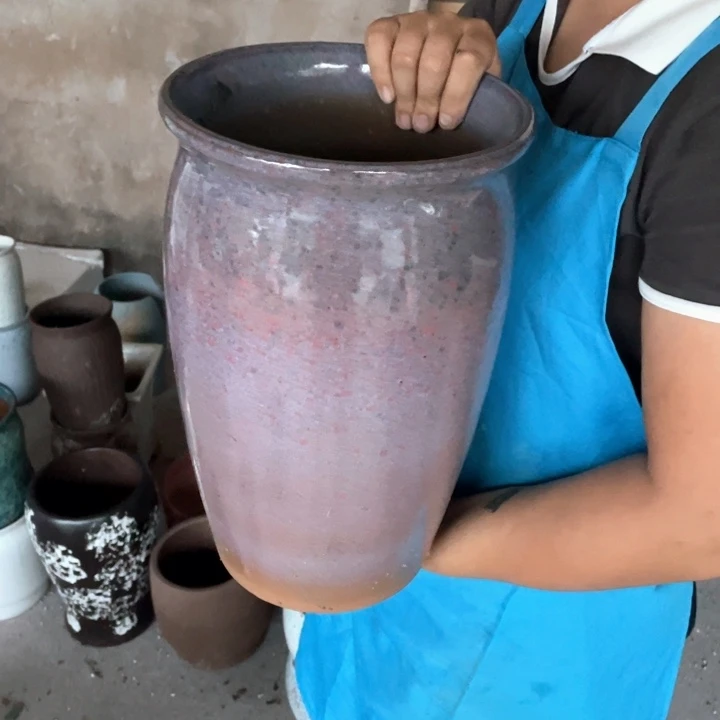 紫砂花盆口20高33正品正品