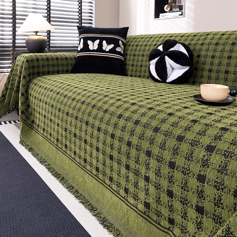 V/雅鹿复古高级感沙发盖布四季通用2025新款轻奢沙发巾全盖沙发巾