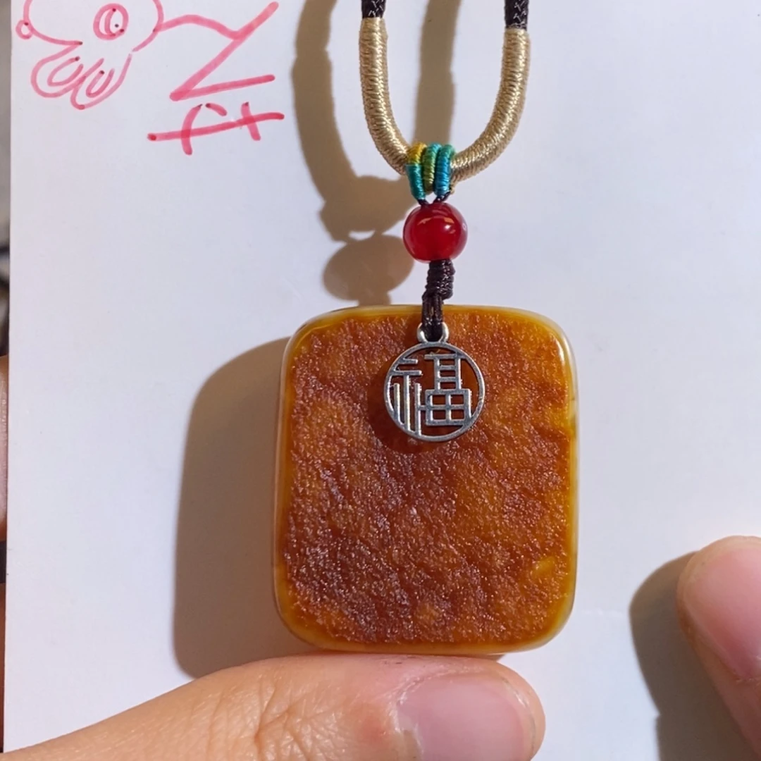 定制琥珀未镶嵌蜜蜡吊坠