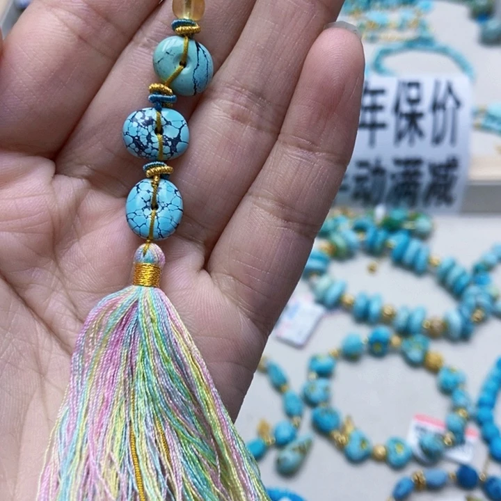 绿松石未镶嵌项链132