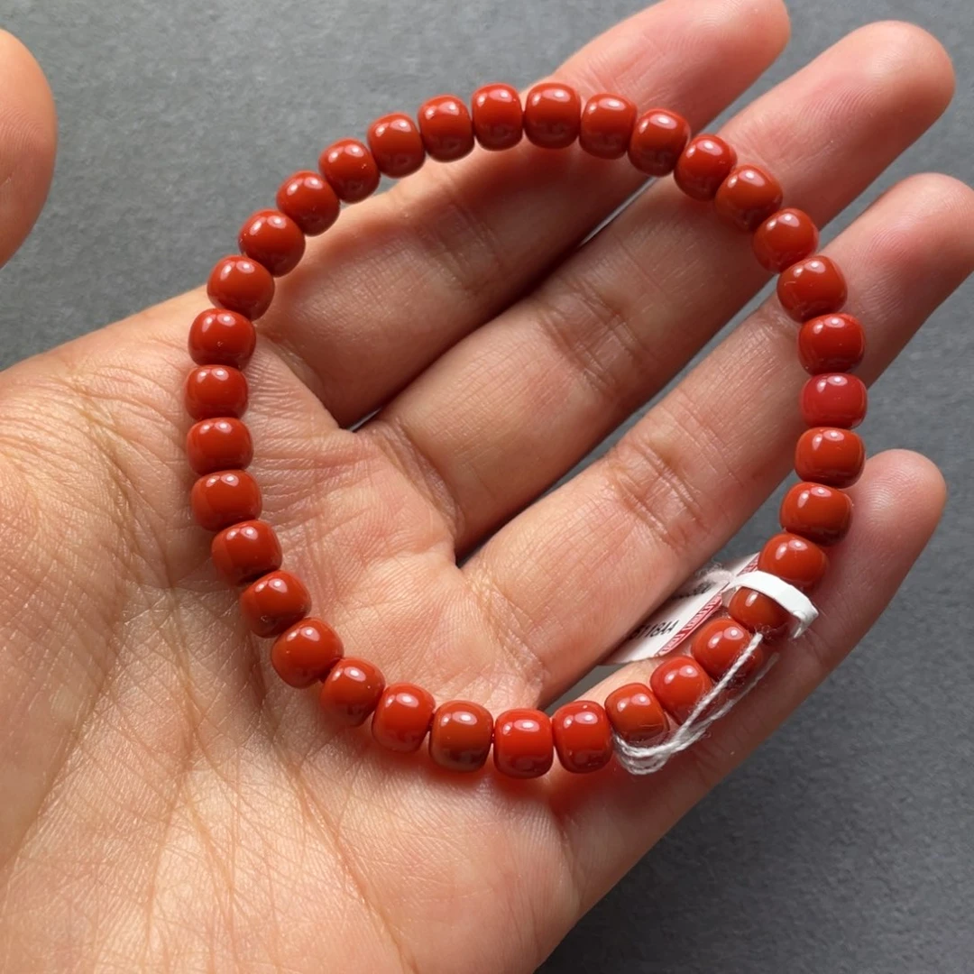 南红玛瑙配饰未镶嵌李**?6.4mm
