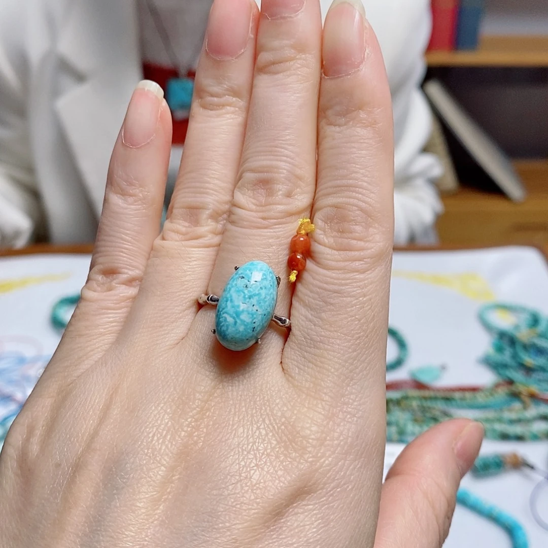 南红玛瑙银S925镶嵌珠宝奇石