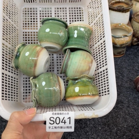 紫砂花盆微瑕041口径3.5左右