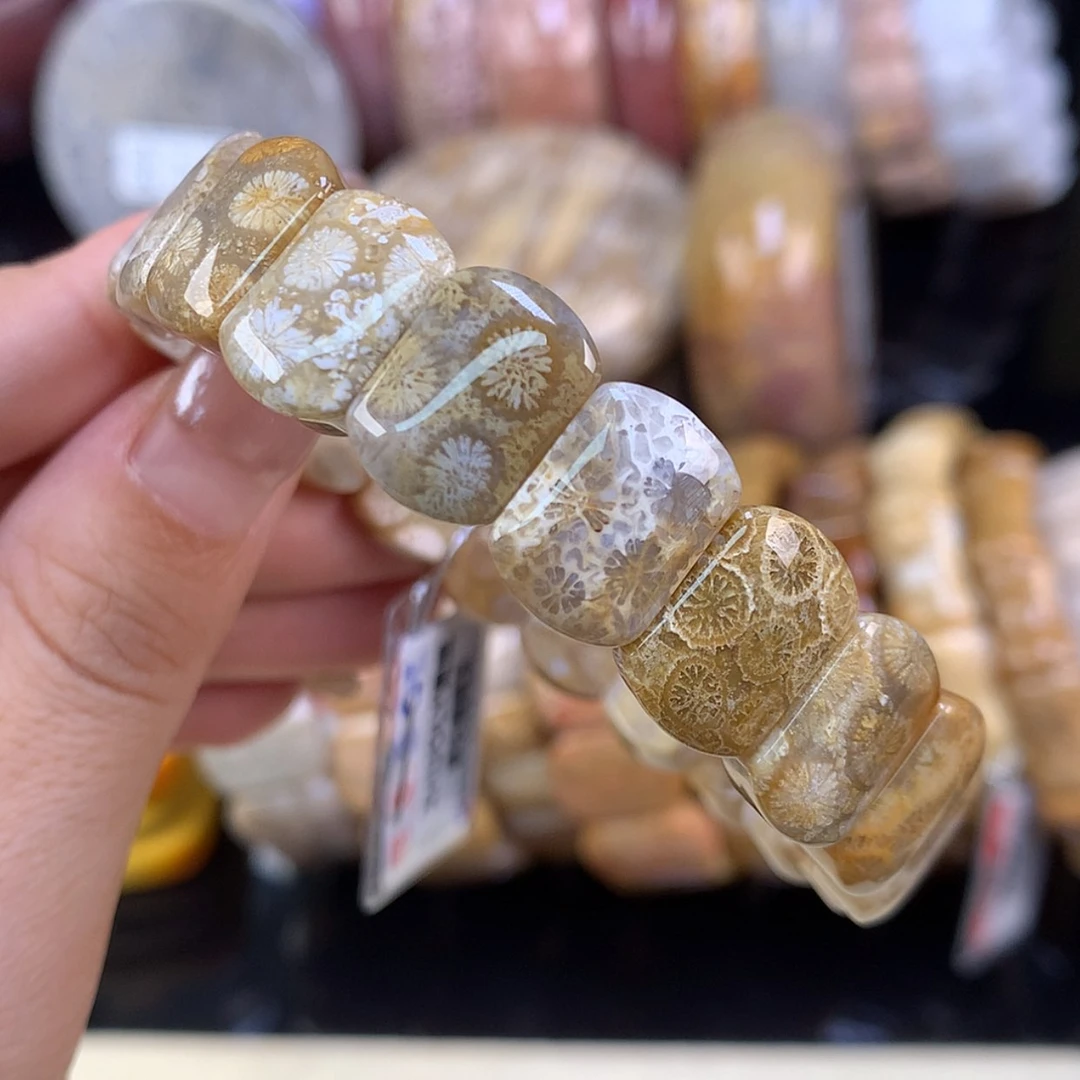 【闪购商品】颈饰未镶嵌硅化珊瑚（珊瑚玉）福利手牌13号