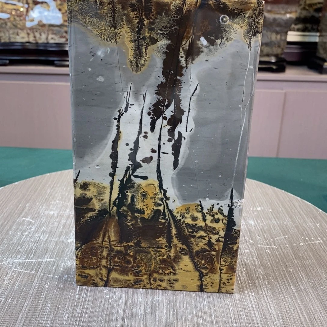 石材广西国画石草花石