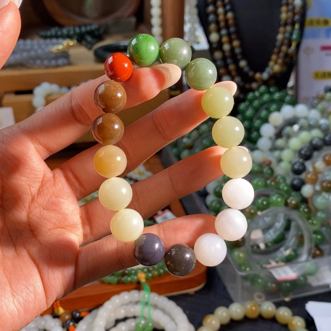 和田玉未镶嵌手链