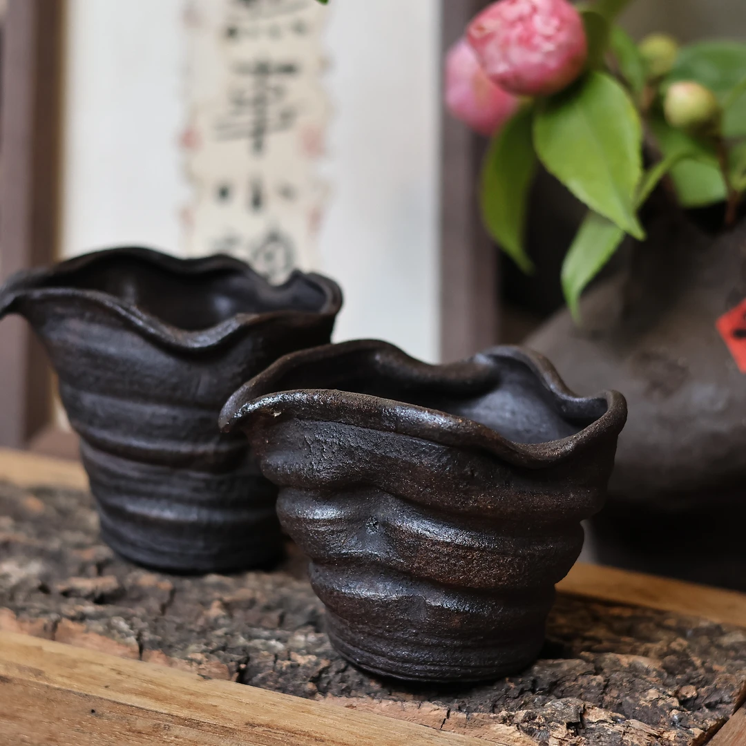 【柿间浅憩】全手工*柴烧*公道*茶周边
