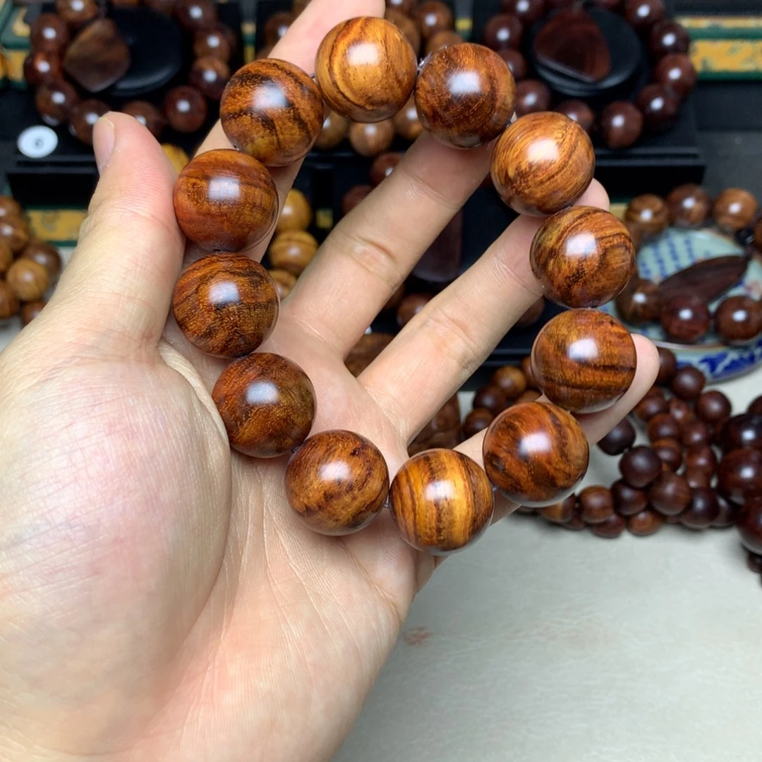 黄花梨/降香黄檀2.0虎皮纹手串