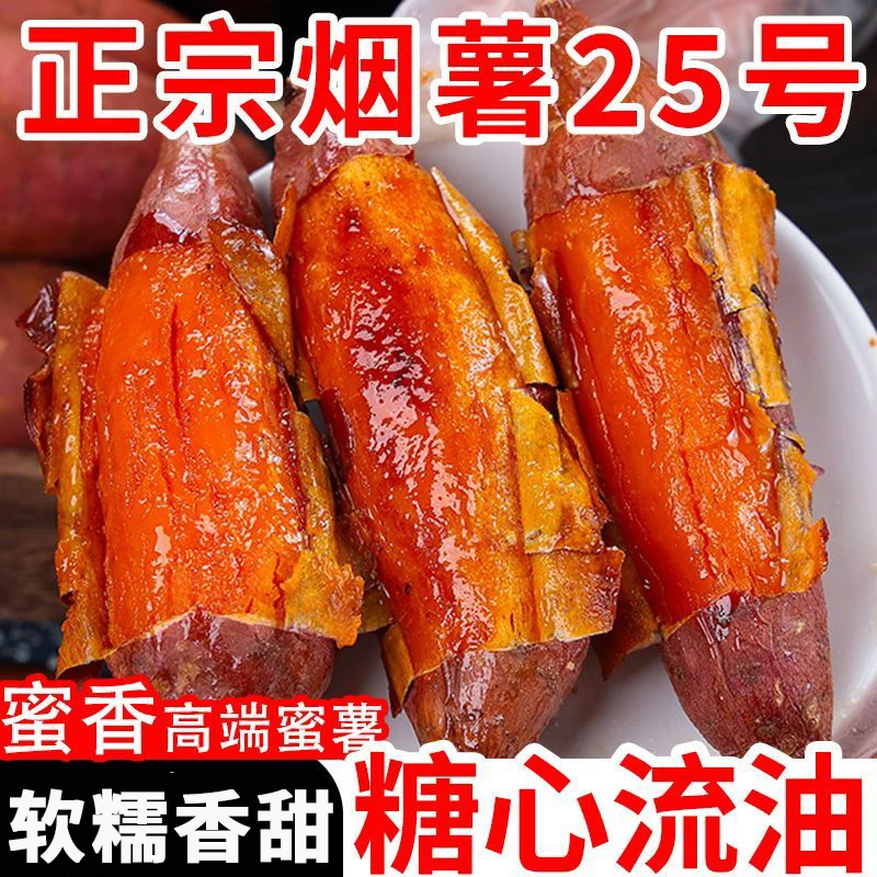 5斤新鲜糖心烟薯25号蜜薯现挖番薯红薯香甜流油蒸煮烤地瓜