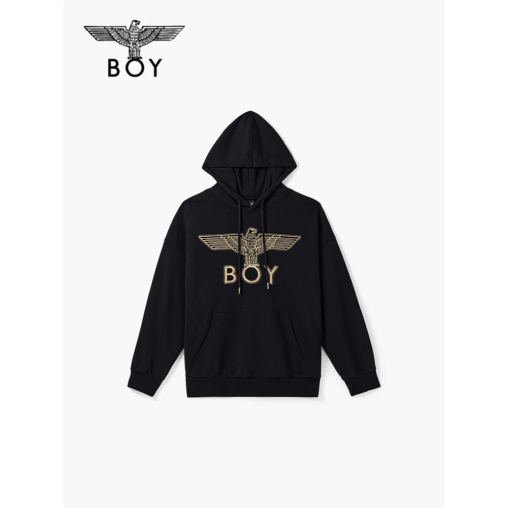 BOY LONDON中性款时尚潮流百搭通勤针织连帽套头卫衣N04801