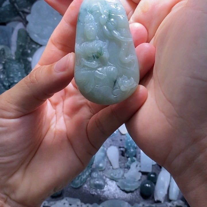 定制翡翠未镶嵌毛