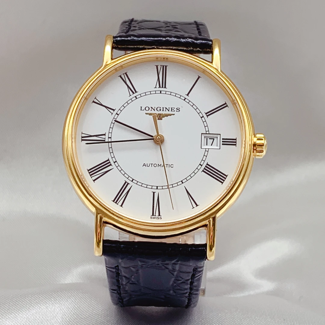 95新 Longines/浪琴 正品瑰丽系列/白盘/自动机械男表38.5mm经典