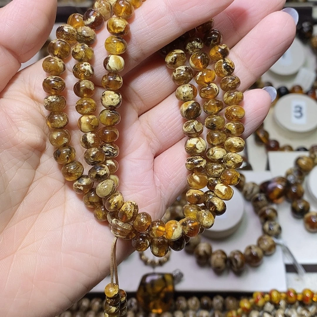 慧***雪琥珀未镶嵌裸石溶洞7m