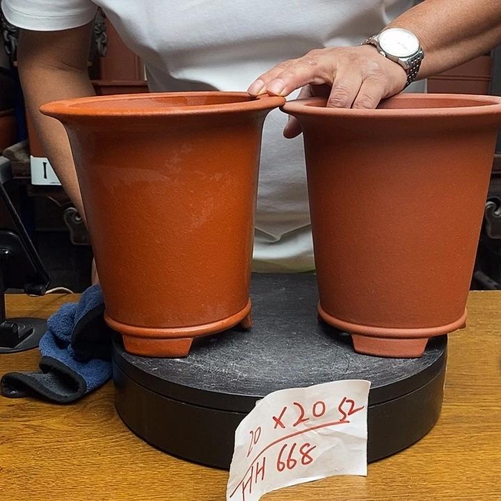 紫砂花盆货号一只HH668