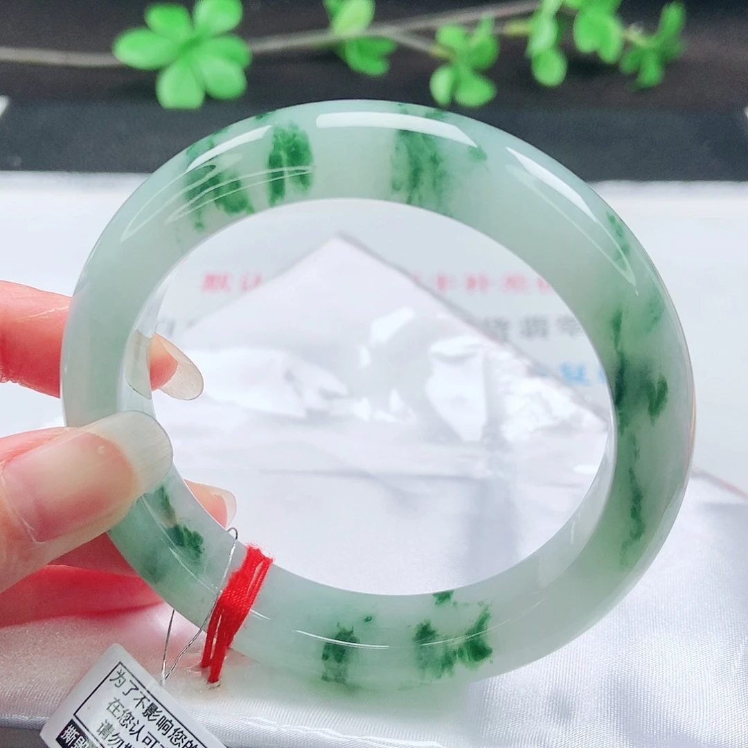 未镶嵌手镯翡翠60圈