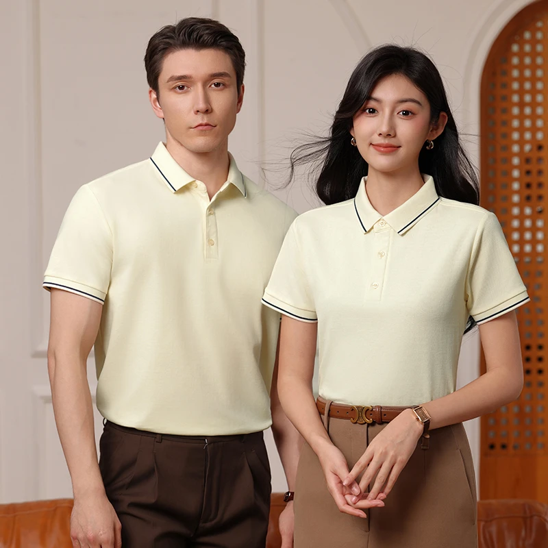 夏季男女运动高档商务POLO衫时尚休闲透气翻领薄款速干可定制logo