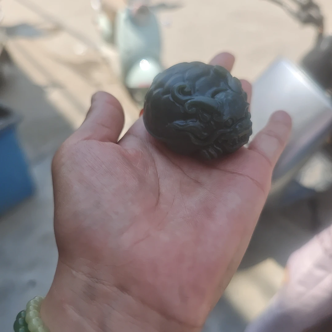 和田玉且末蓝龙龟
