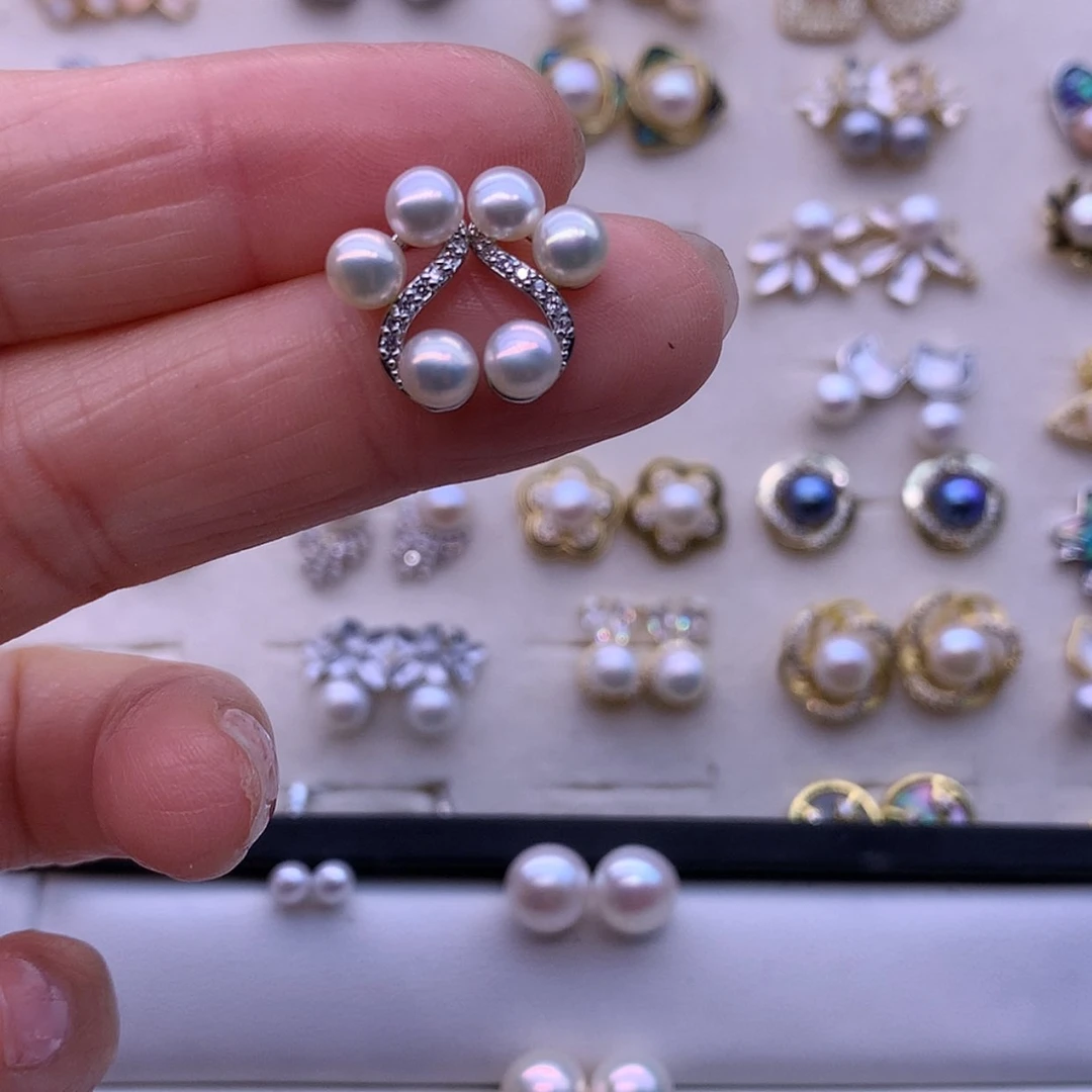 【闪购商品】淡水珍珠耳饰合金