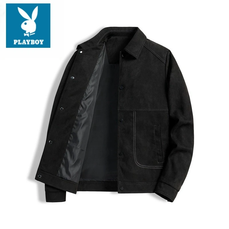 花花公子夹克户外运动外套休闲上衣时尚翻领潮流百搭防风舒适春款